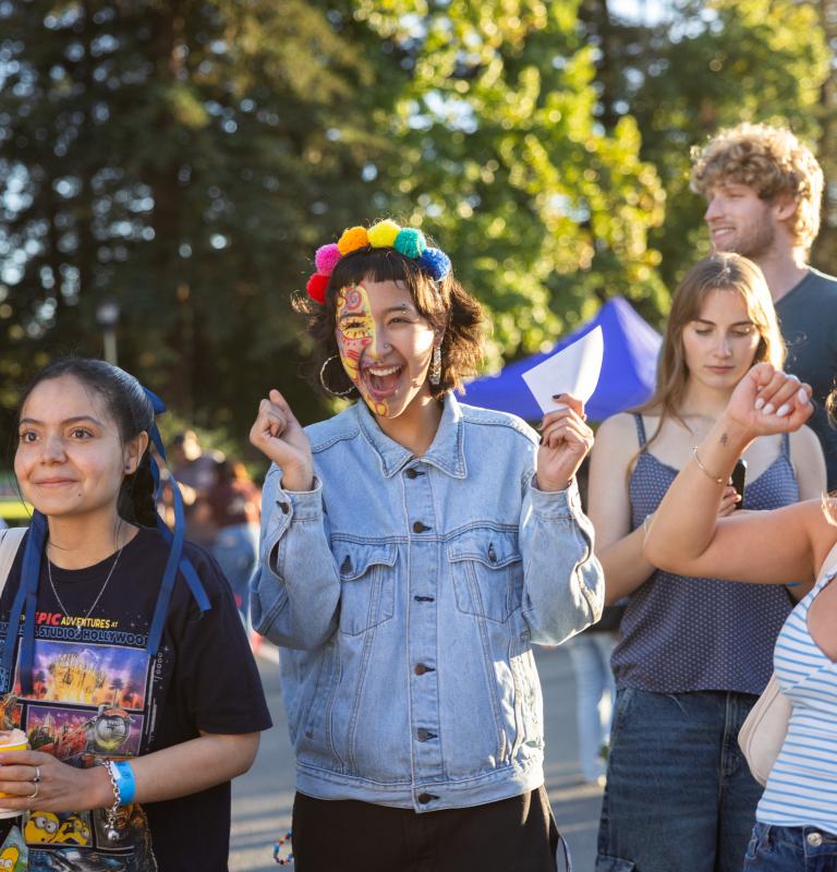 3 students having fun at Big Nite